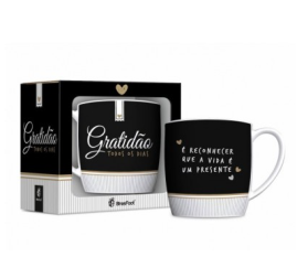 CANECA PORCELANA URBAN 300ML - GRATIDO TODOS OS DIAS