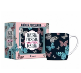 CANECA PORCELANA URBAN 300ML - INSISTA PERSISTA