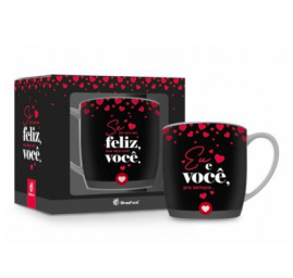 CANECA PORCELANA URBAN 300ML - EU E VOC PRA SEMPRE