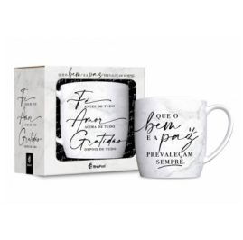 CANECA PORCELANA URBAN 300ML - F AMOR E GRATIDO