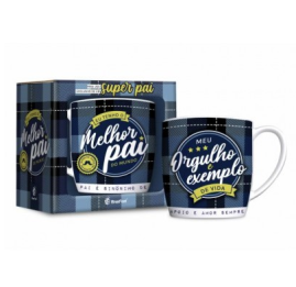 CANECA PORCELANA URBAN 300ML - MELHOR PAI DO MUNDO