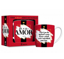 CANECA PORCELANA URBAN 300ML - MEU AMOR DIA ESPECIAL