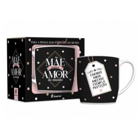 CANECA PORCELANA URBAN 300ML - ME MAIOR AMOR DO MUNDO