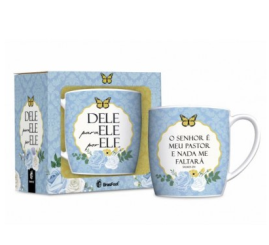 CANECA PORCELANA URBAN 300ML - DELE E PARA ELE