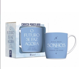 CANECA PORCELANA URBAN 300ML - O FUTURO SE FAZ AGORA