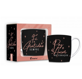 CANECA PORCELANA URBAN 300ML - F E GRATIDO