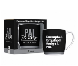 CANECA PORCELANA URBAN 300ML - PAI AMIGO