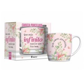 CANECA PORCELANA URBAN 300ML - INFINITO QUE FAZ BEM